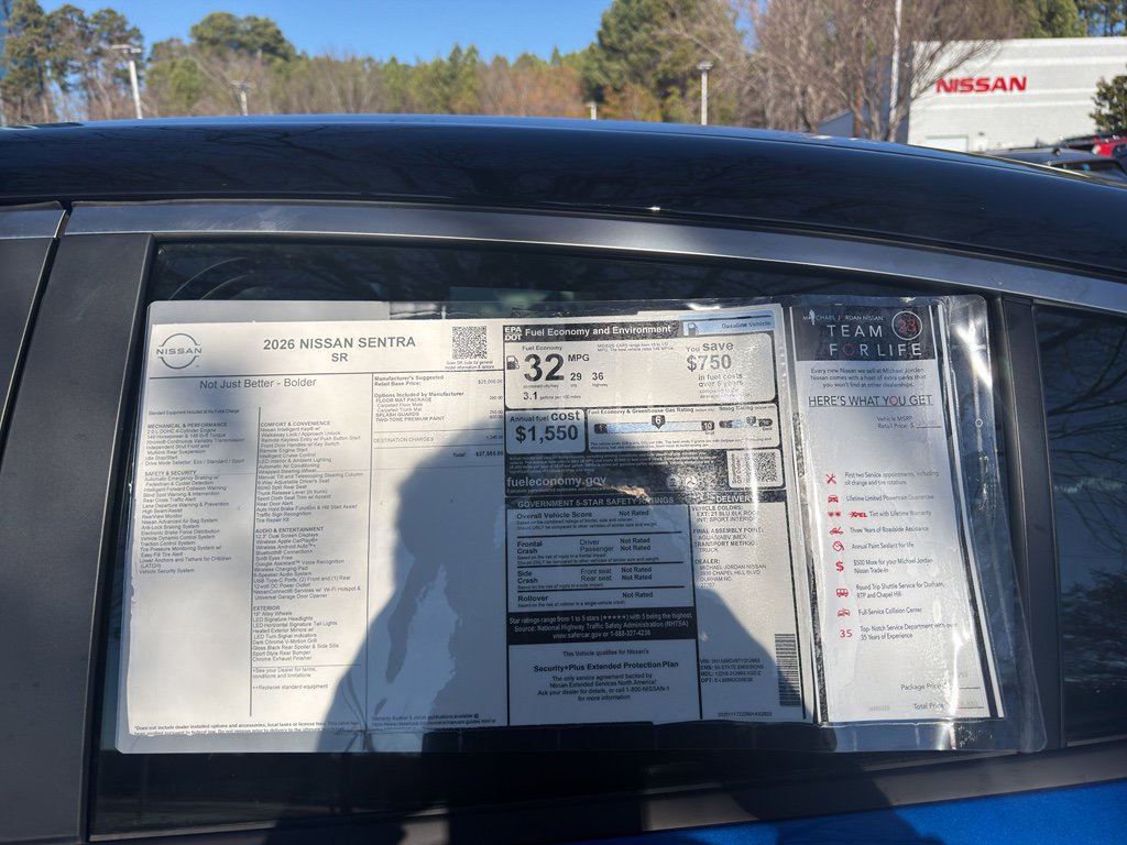 New 2026 Nissan Sentra SR w/ Floor Mat Package image 12