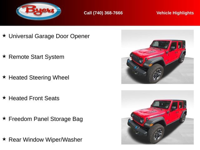 Used 2025 Jeep Wrangler Unlimited Rubicon 4xe w/ Convenience Group AWD/4WD image 13
