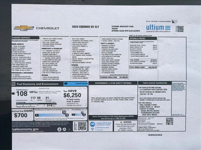 Used 2024 Chevrolet Equinox EV LT w/ LPO, Blackout Package FWD image 26