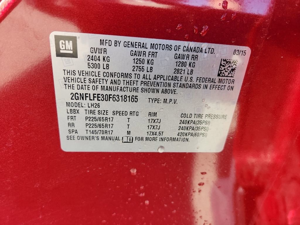 Certified 2015 Chevrolet Equinox LT w/ Driver Convenience Package AWD/4WD image 31