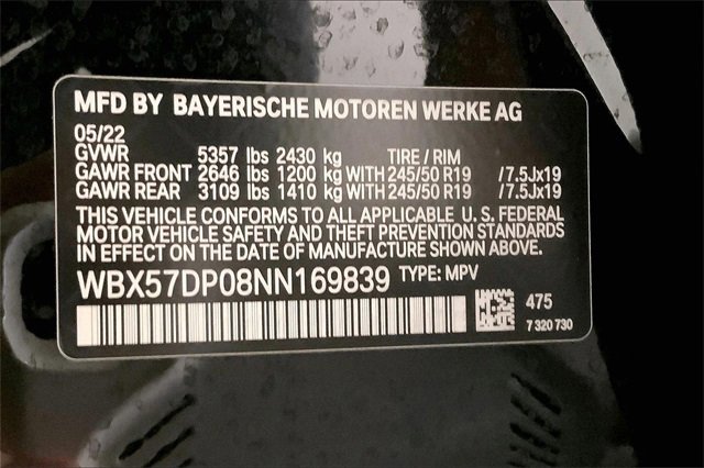 Used 2022 BMW X3 xDrive30i w/ Convenience Package w/ZPA image 8