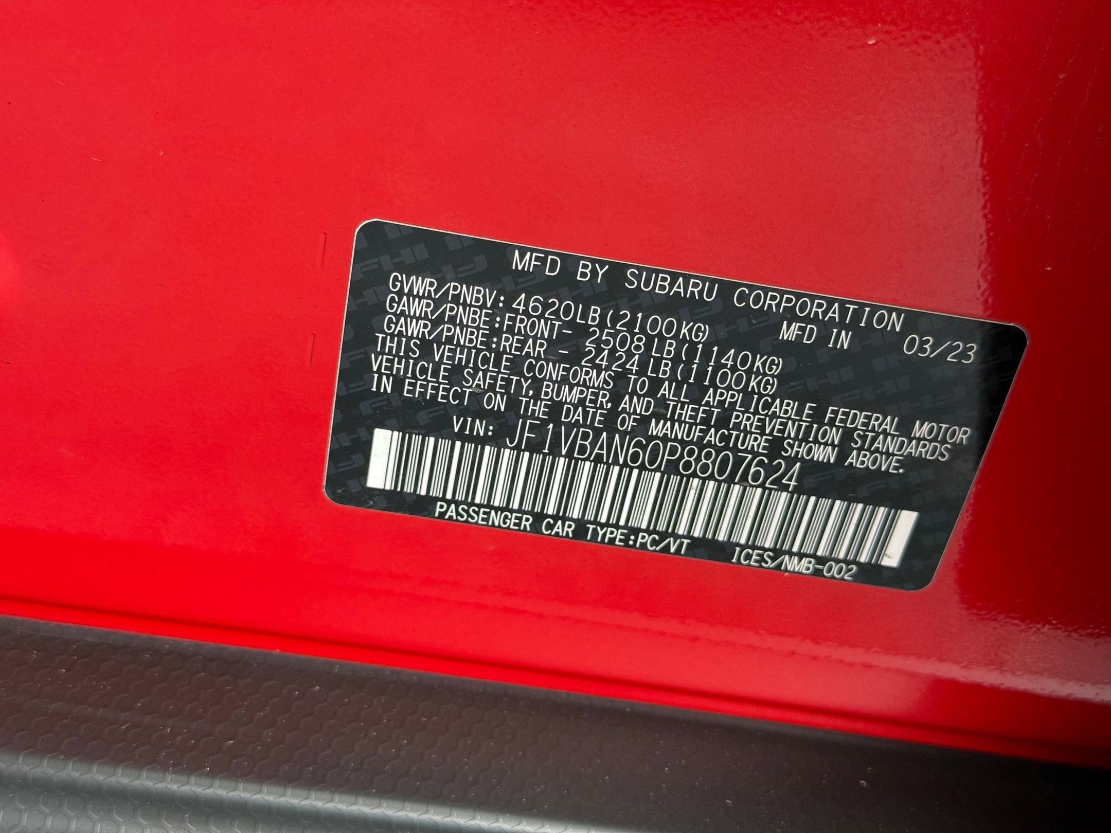 Used 2023 Subaru WRX Limited image 29