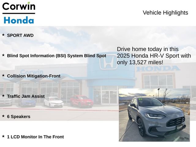 Used 2025 Honda HR-V Sport image 6