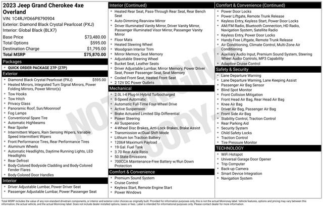 Used 2023 Jeep Grand Cherokee Overland image 15