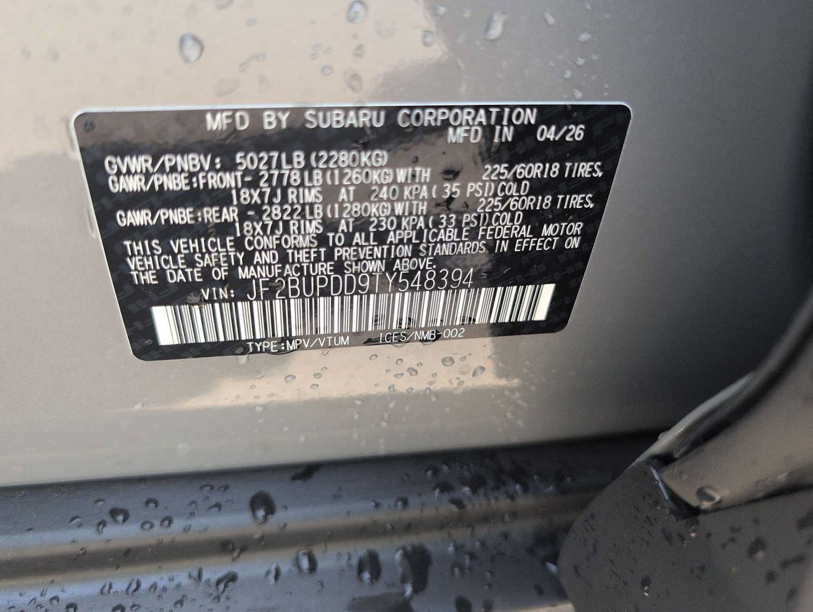 New 2026 Subaru Outback Limited AWD/4WD image 34