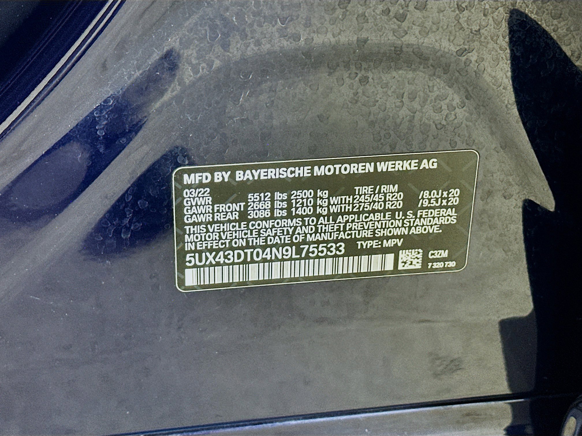 Used 2022 BMW X4 M40i w/ Parking Assistance Package image 44