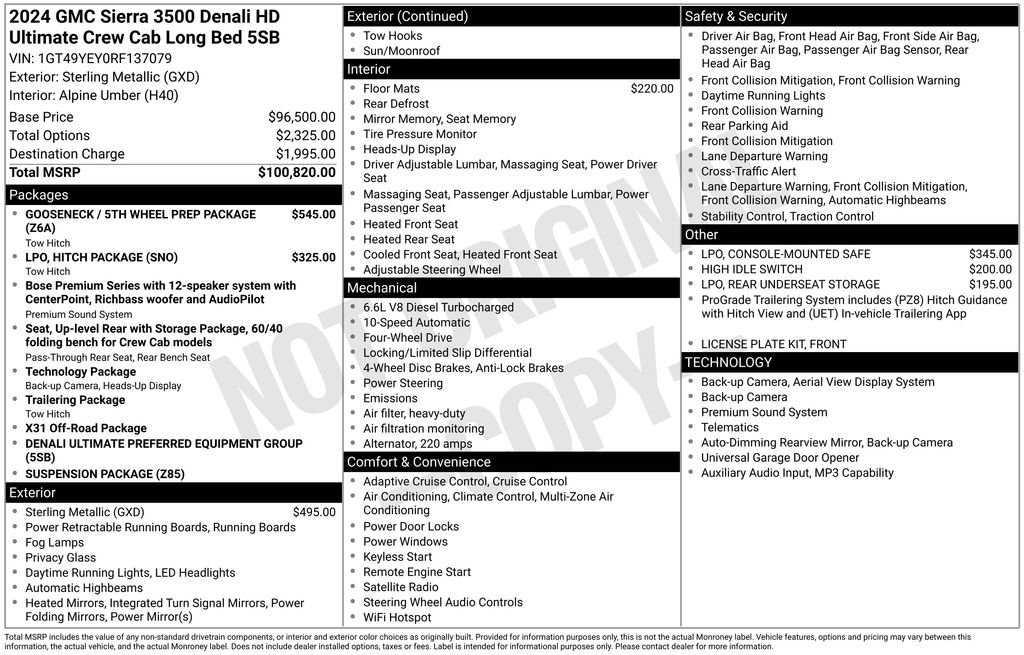 Used 2024 GMC Sierra 3500 Denali Ultimate image 47