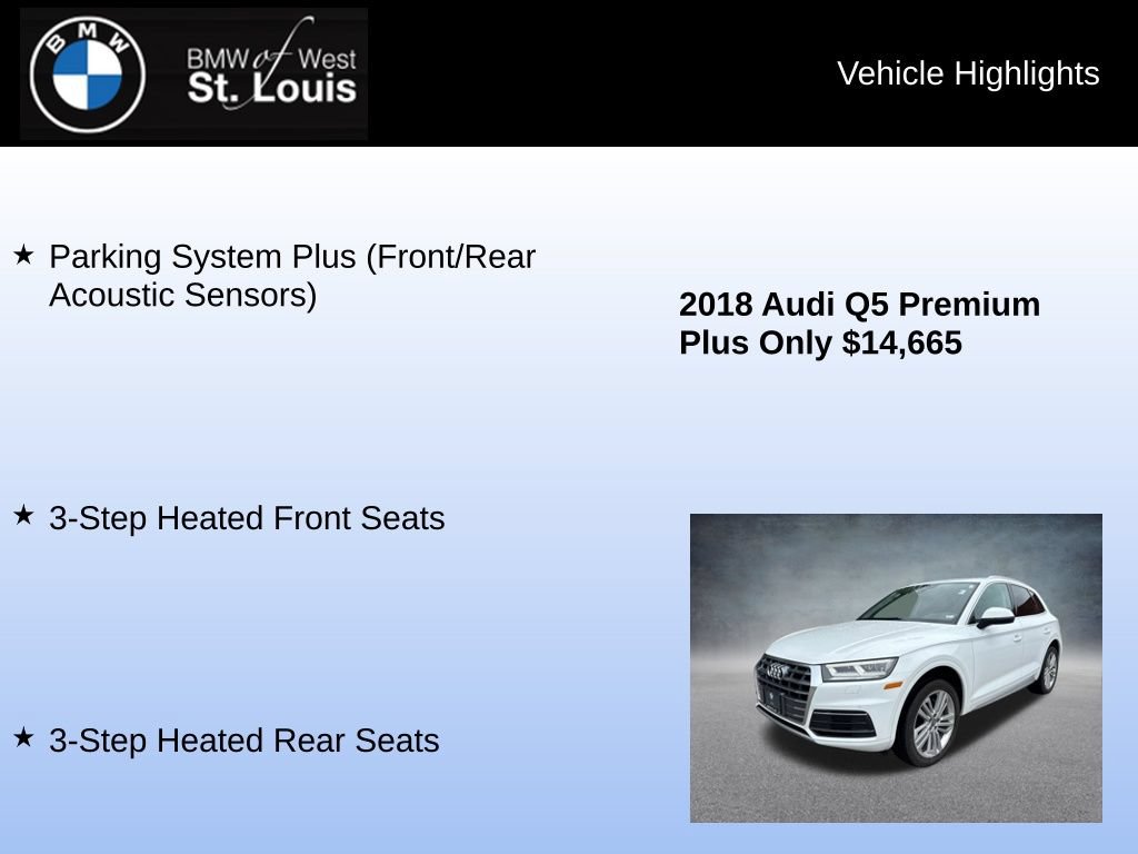 Used 2018 Audi Q5 2.0T Premium Plus w/ Premium Plus Package AWD/4WD image 16