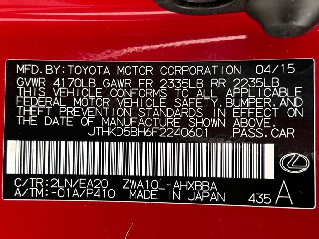 Used 2015 Lexus CT 200h w/ Navigation Package image 23