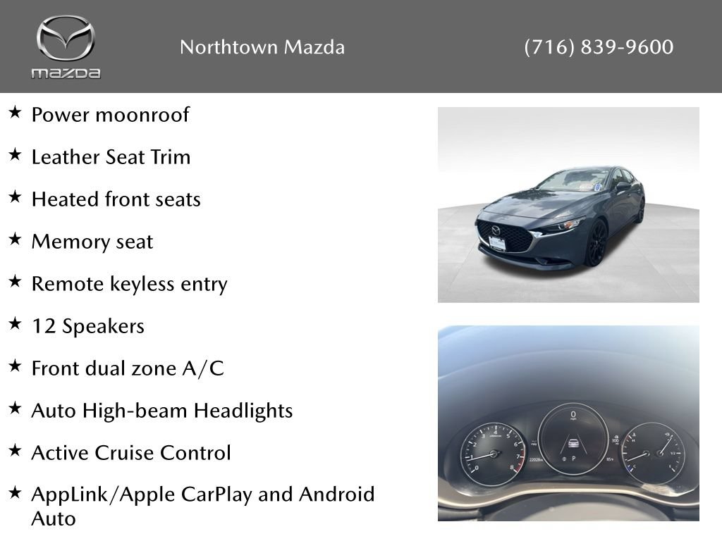 Certified 2023 MAZDA MAZDA3 s FWD image 10