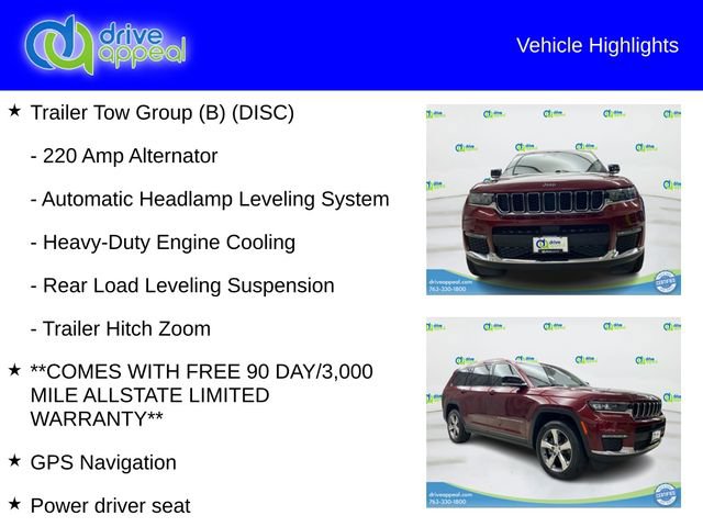 Used 2021 Jeep Grand Cherokee L Limited w/ Trailer Tow Group (B) AWD/4WD image 12