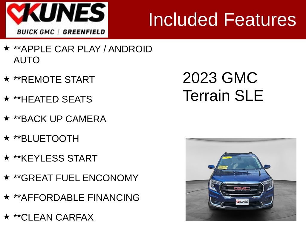 Used 2023 GMC Terrain SLE w/ Driver Convenience Package FWD image 2