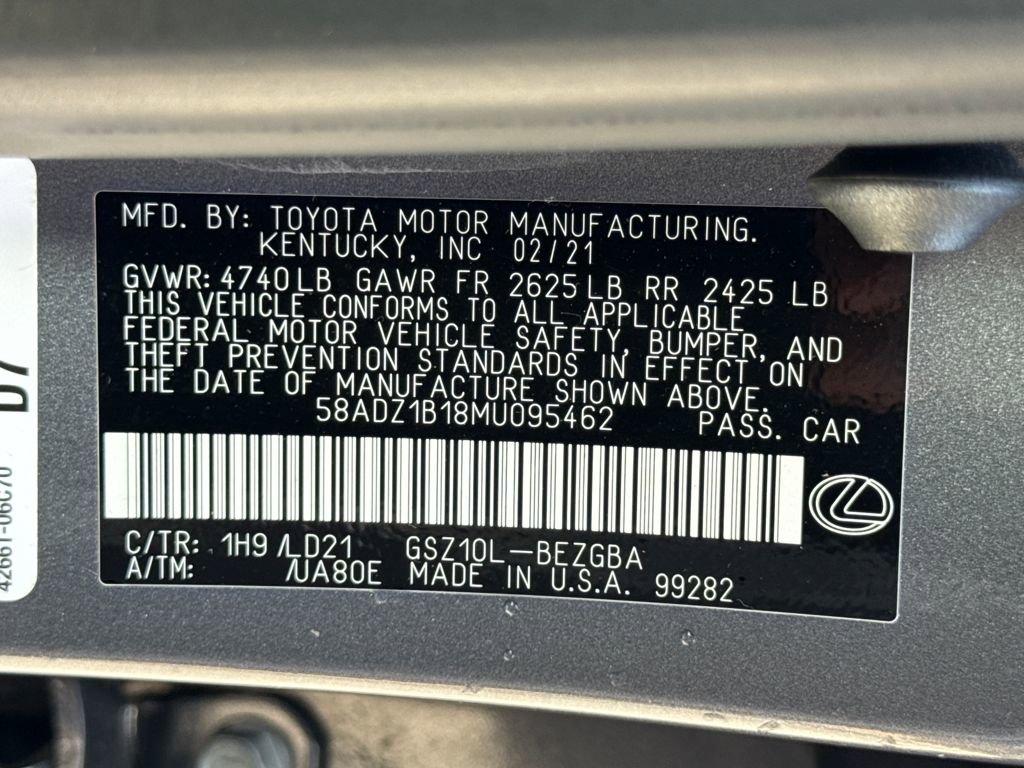 Used 2021 Lexus ES 350 w/ Premium Package image 30