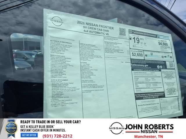 New 2026 Nissan Frontier SV w/ All-Weather Content Package AWD/4WD image 19