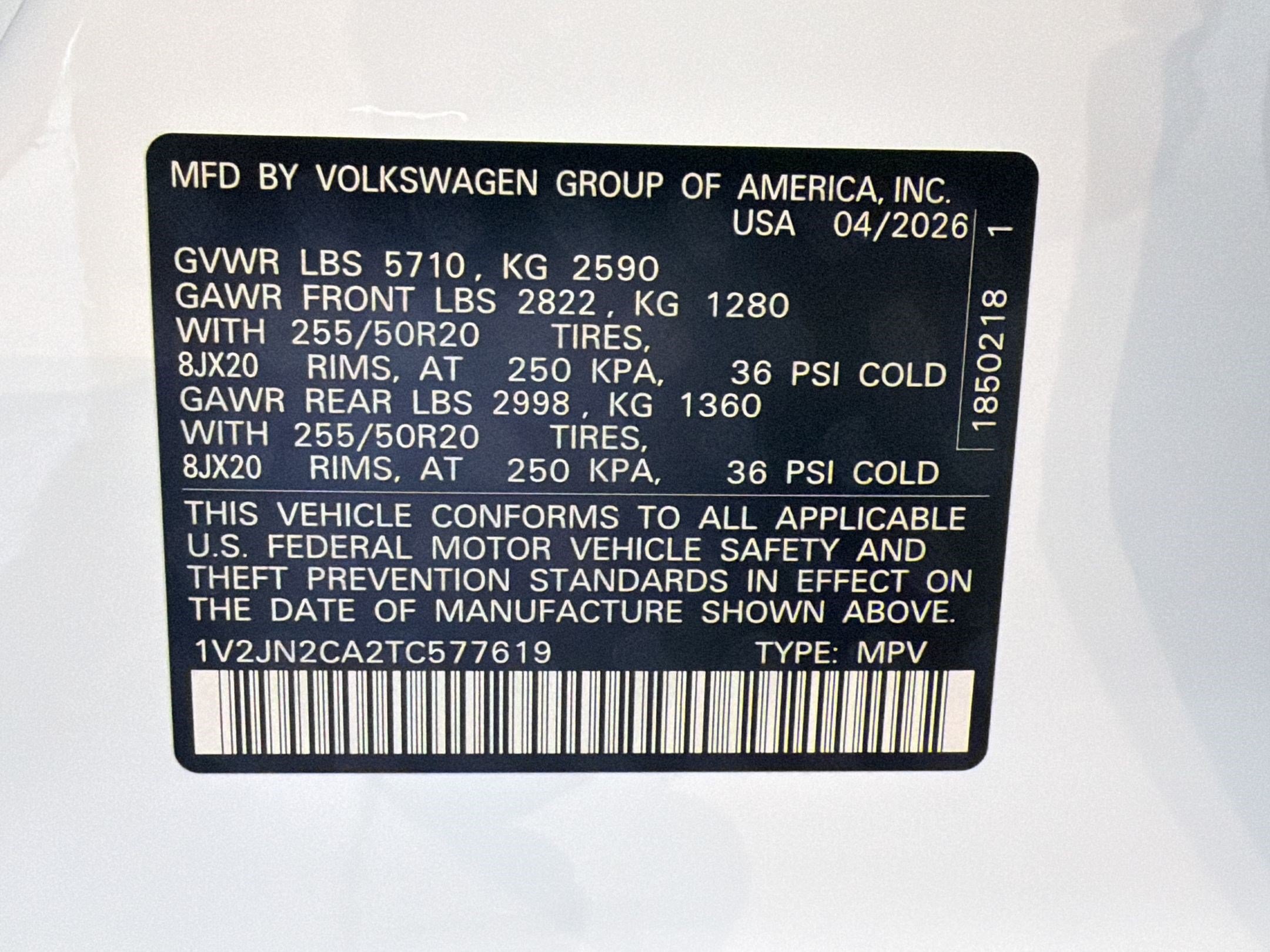 New 2026 Volkswagen Atlas SE FWD image 21