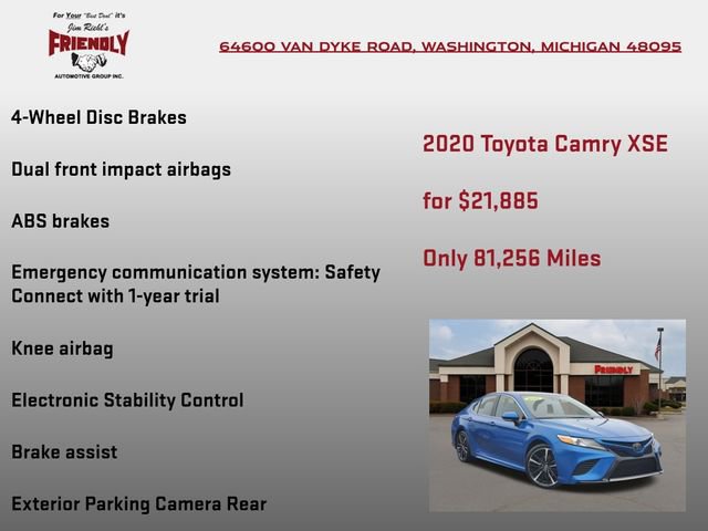 Used 2020 Toyota Camry XSE image 20