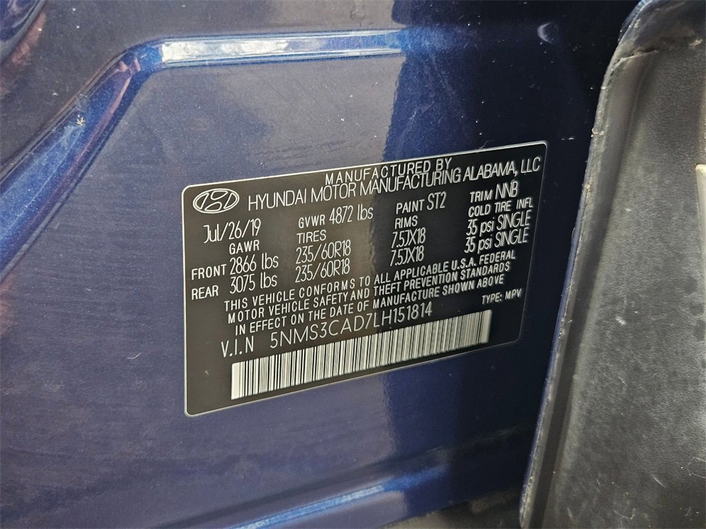 Used 2020 Hyundai Santa Fe SEL w/ Convenience Package image 30