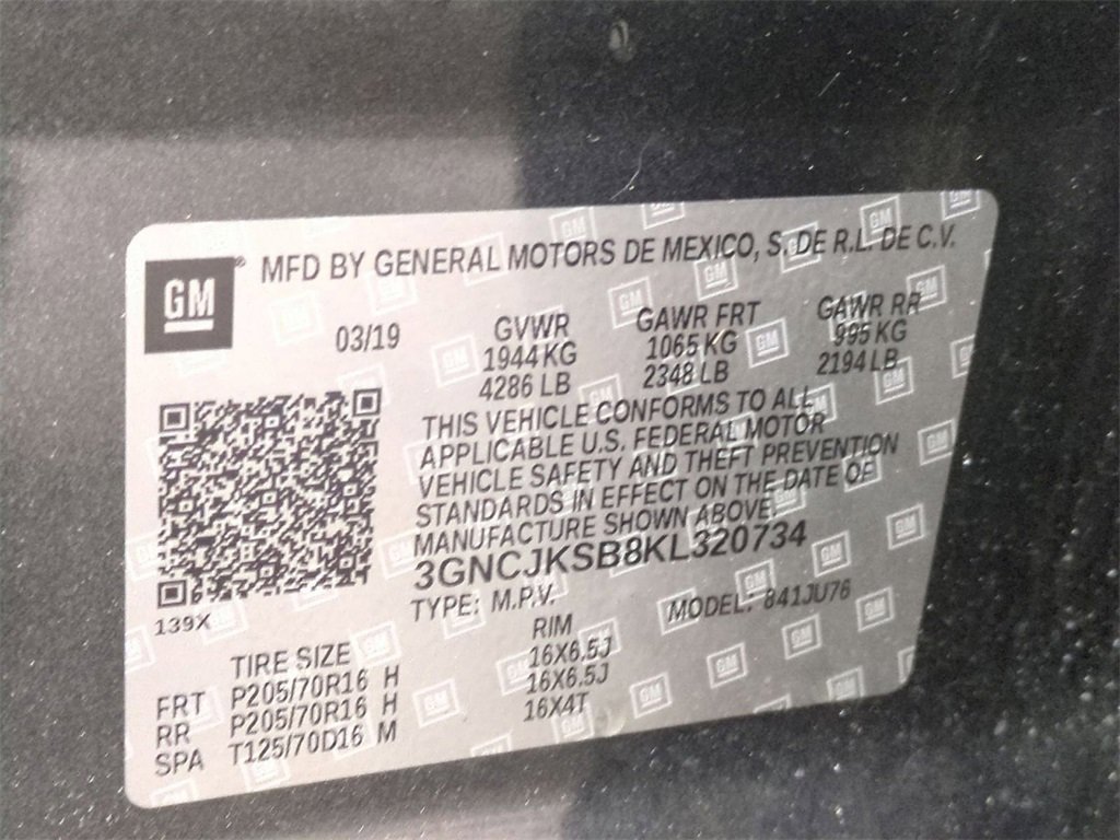 Certified 2019 Chevrolet Trax LS w/ Tint and Cruise Package image 29