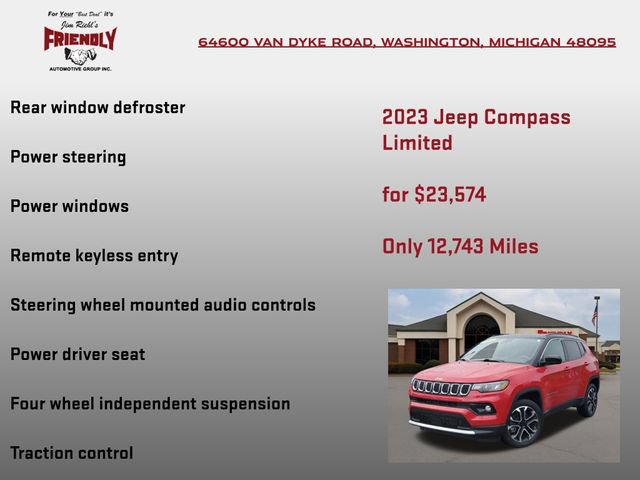 Used 2023 Jeep Compass Limited AWD/4WD image 10