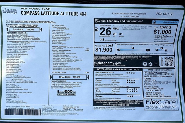 New 2026 Jeep Compass Latitude image 14