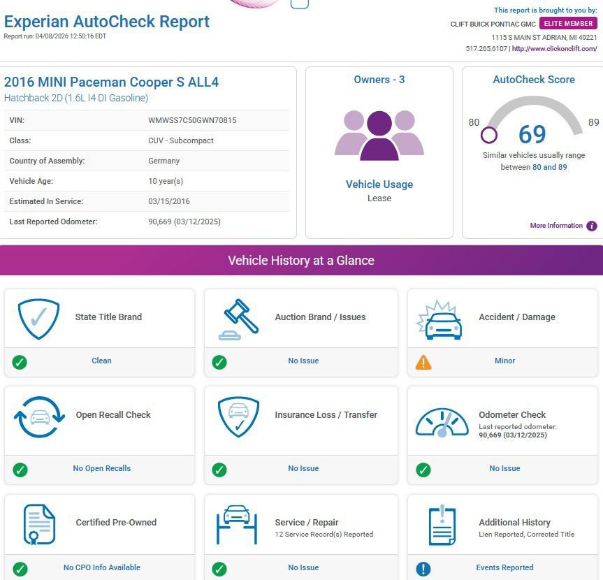Used 2016 MINI Cooper Paceman S image 4