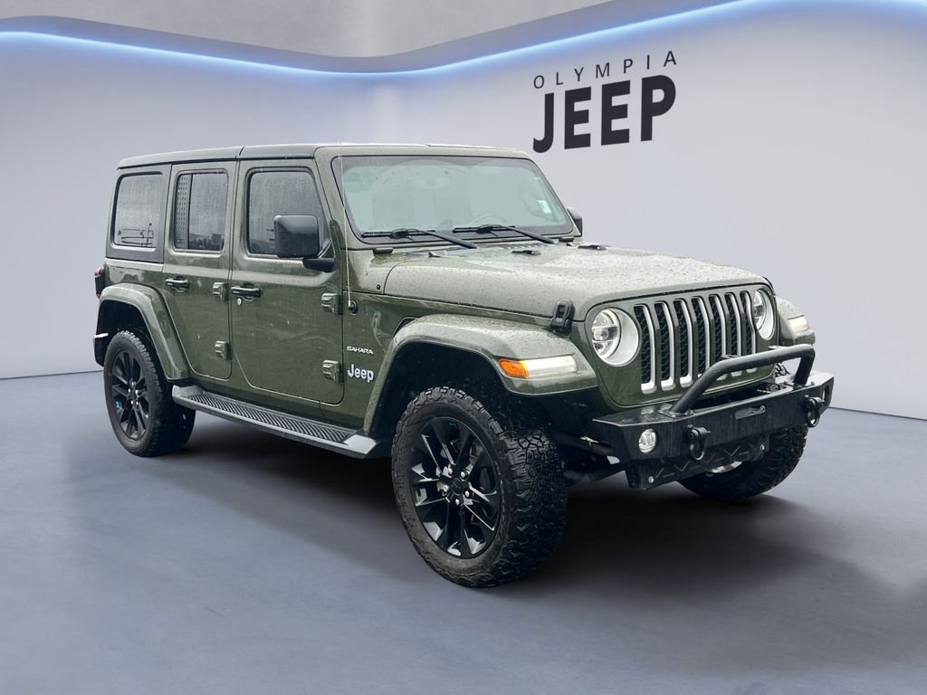 Certified 2022 Jeep Wrangler Unlimited Sahara 4xe w/ Cold Weather Group image 9