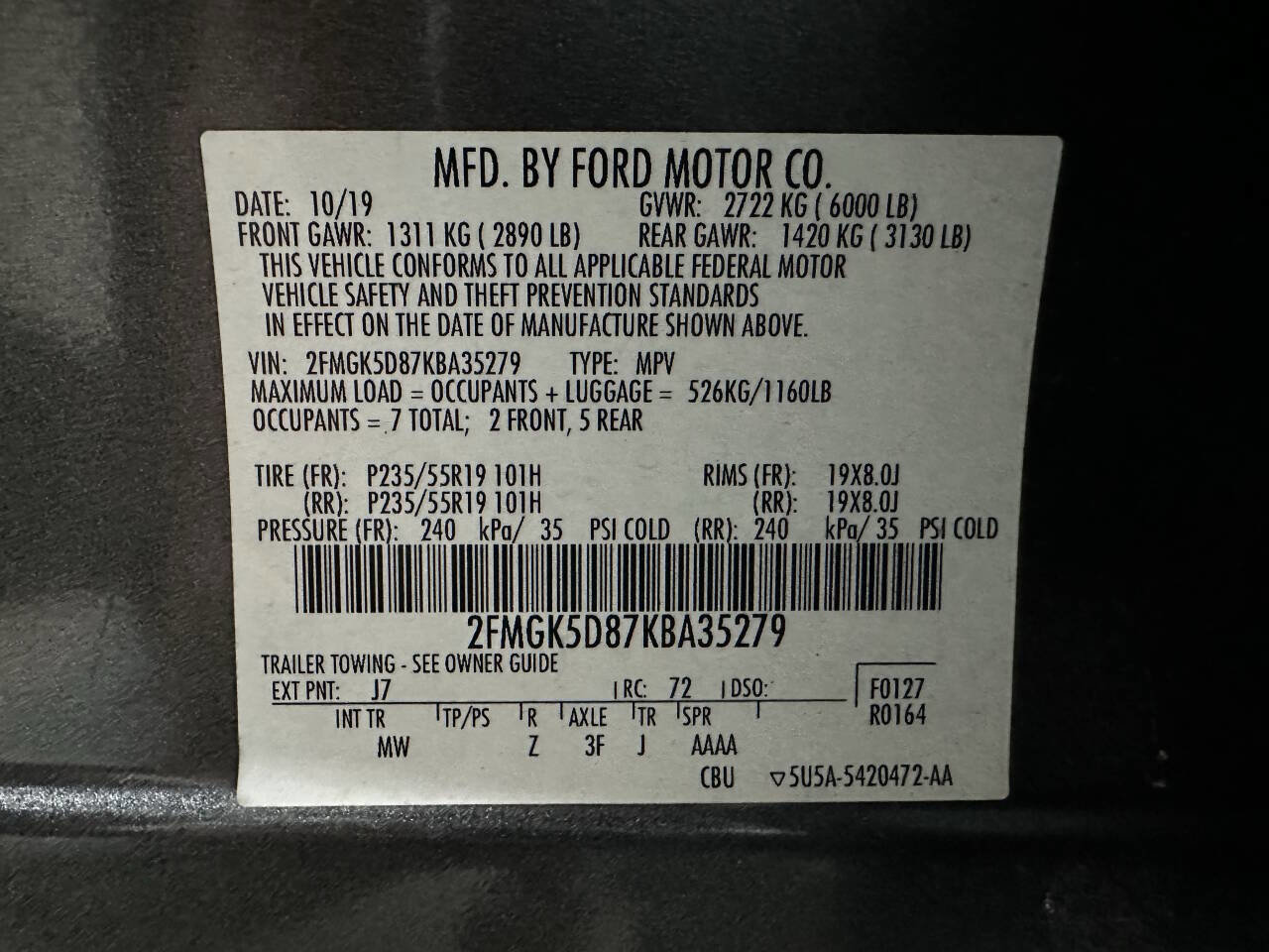 Used 2019 Ford Flex Limited image 33