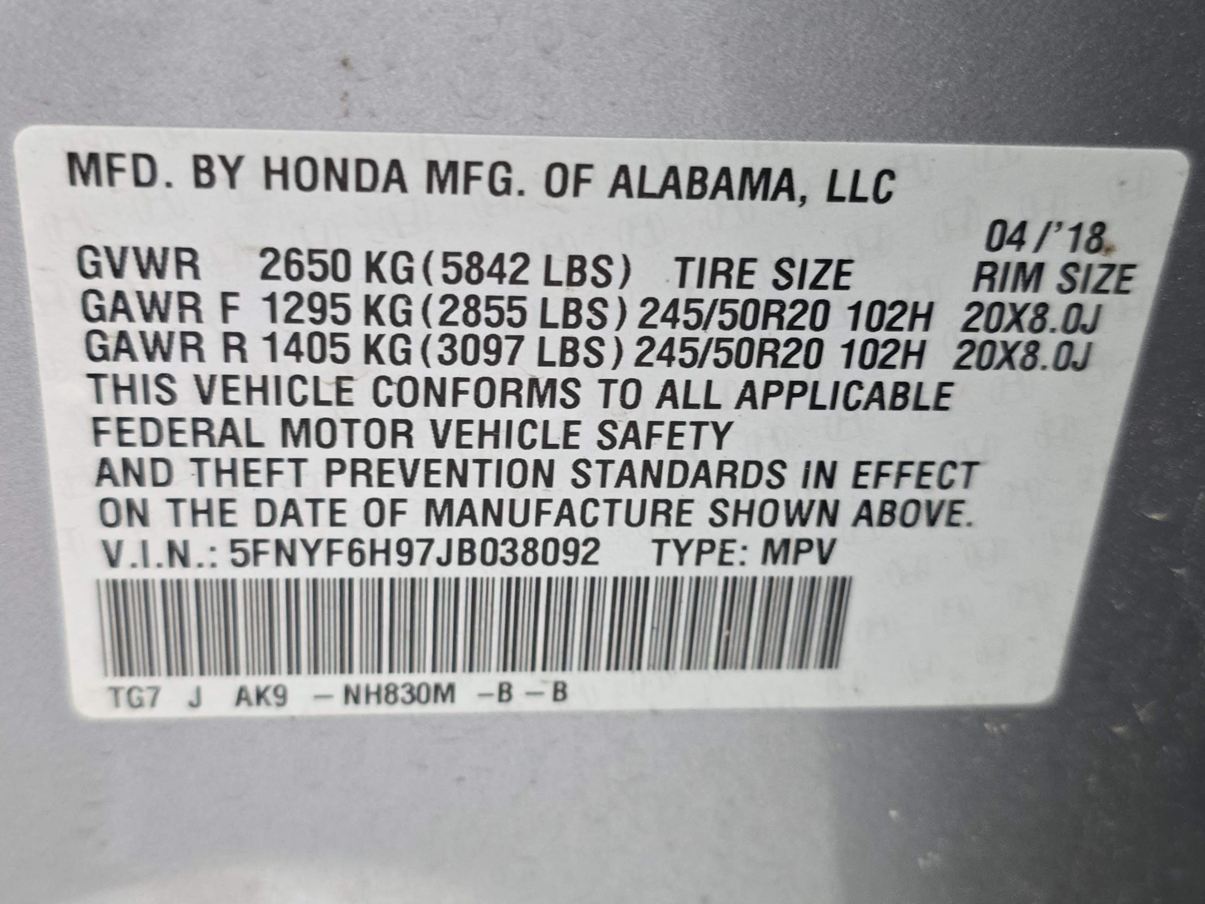 Used 2018 Honda Pilot Touring image 37