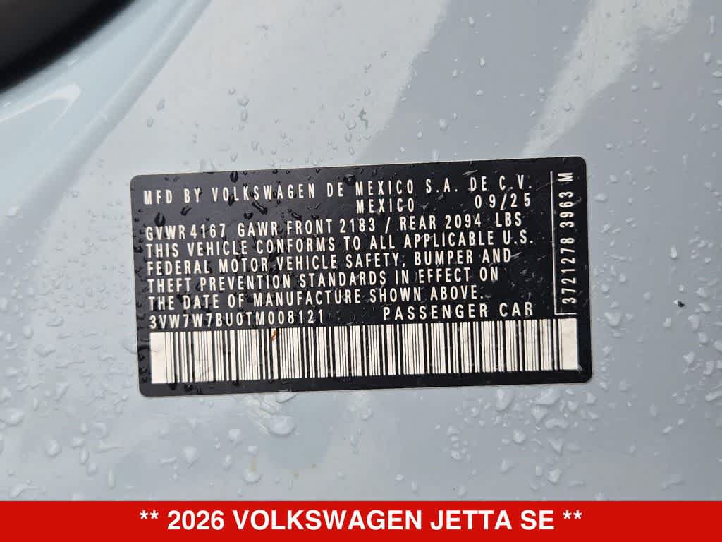 Used 2026 Volkswagen Jetta SE FWD image 34