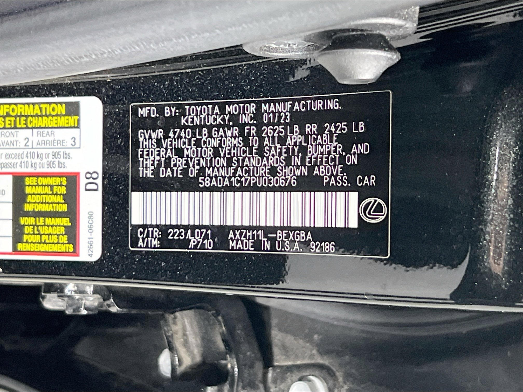 Used 2023 Lexus ES 300h w/ Premium Package image 31