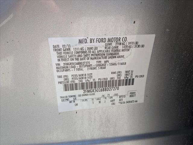 Used 2011 Ford Flex SEL w/ Rapid Spec Order Code FWD image 27