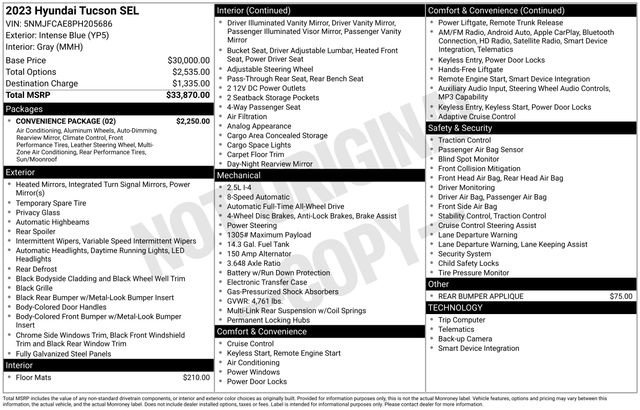 Used 2023 Hyundai Tucson SEL w/ Convenience Package AWD/4WD image 51