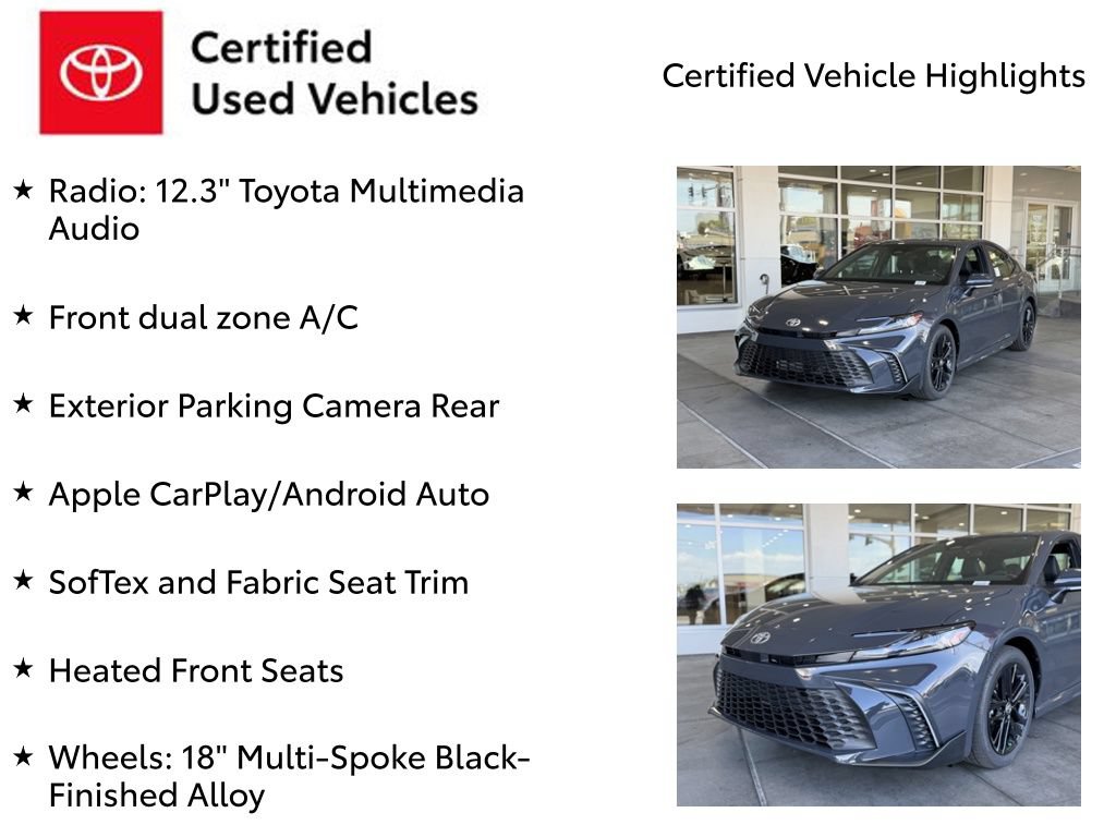 Certified 2026 Toyota Camry SE FWD image 7
