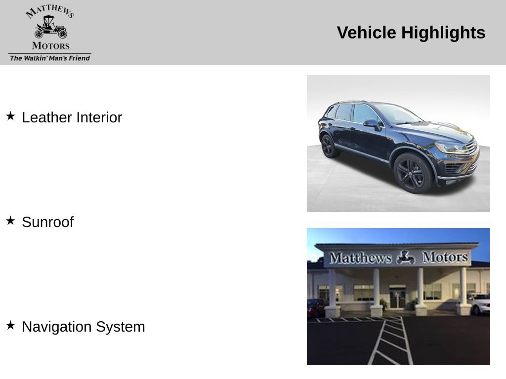 Used 2017 Volkswagen Touareg Wolfsburg Edition AWD/4WD image 11