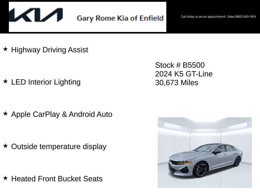 Certified 2024 Kia K5 GT-Line AWD/4WD image 27