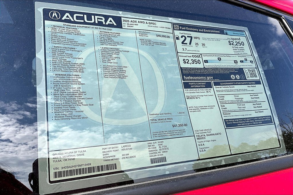 New 2025 Acura ADX A-Spec AWD/4WD image 25