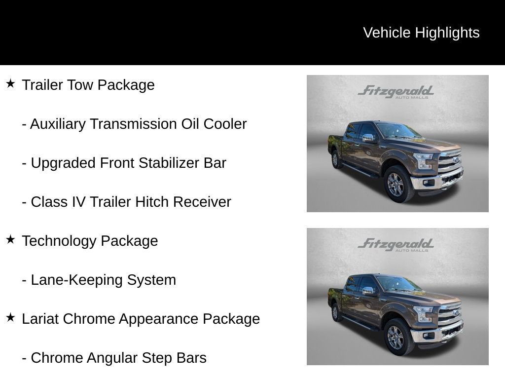 Used 2015 Ford F150 Lariat w/ Equipment Group 502A Luxury AWD/4WD image 5