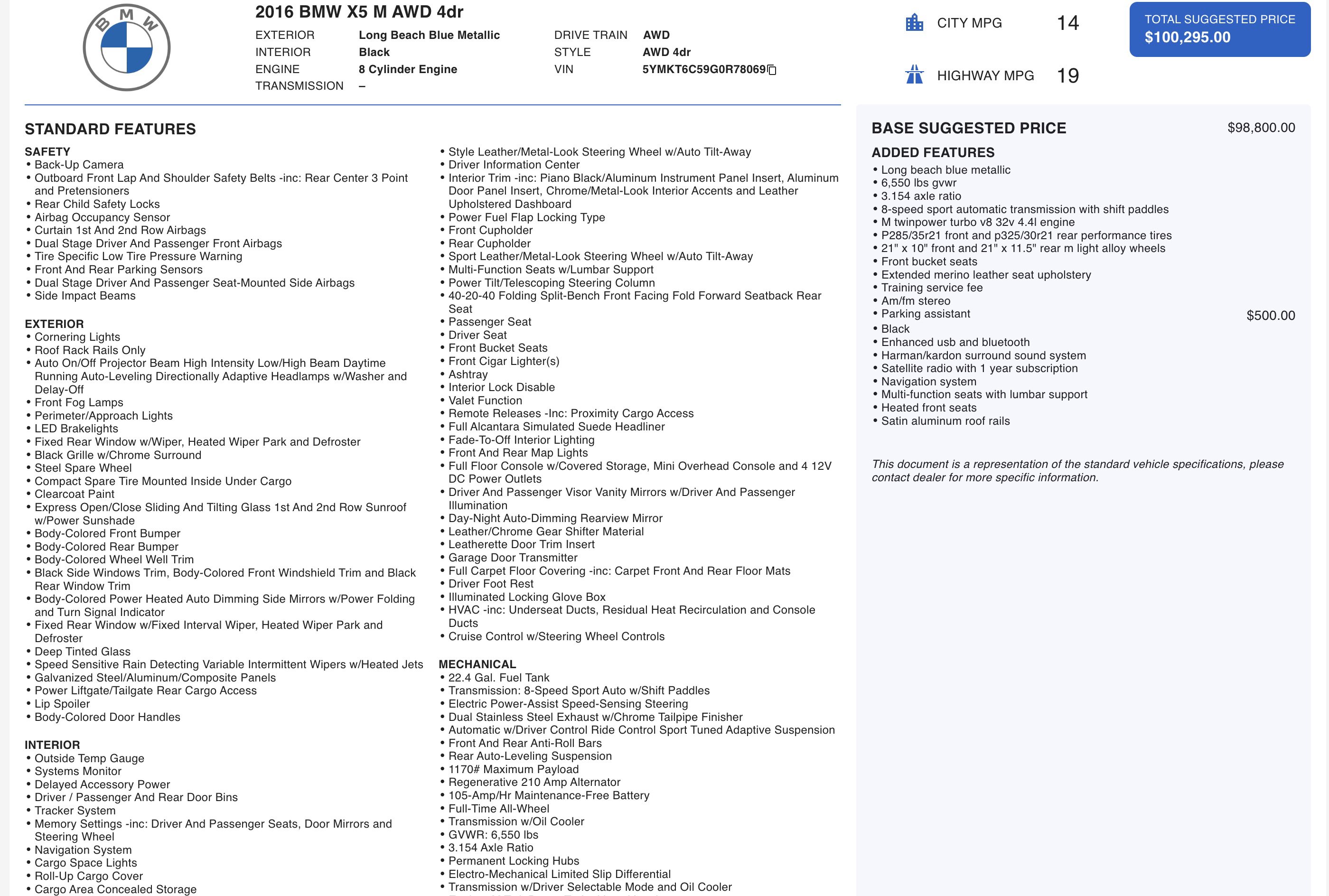 Used 2016 BMW X5 M image 5