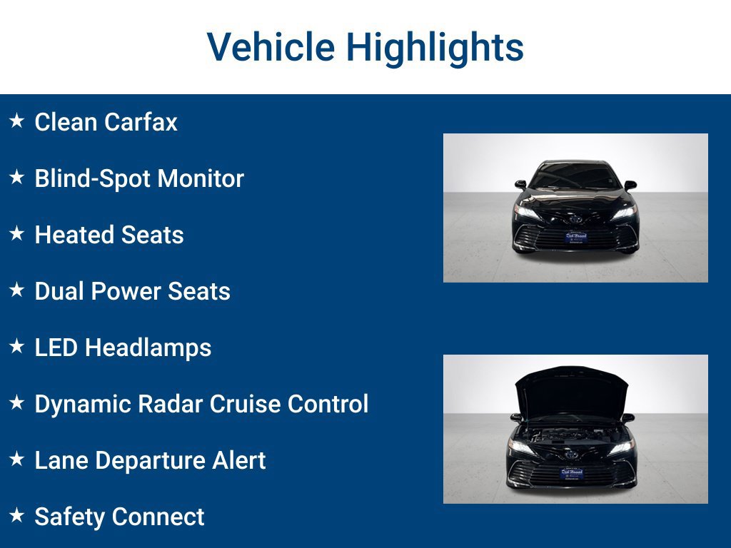 Used 2022 Toyota Camry XLE w/ Navigation Upgrade Package FWD image 3