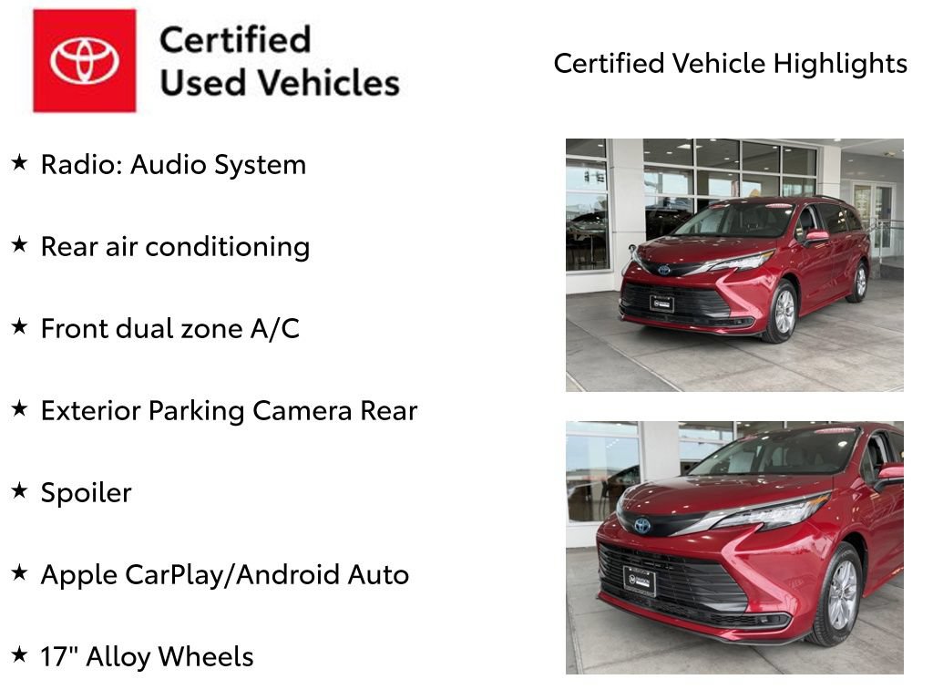 Certified 2022 Toyota Sienna LE AWD/4WD image 7