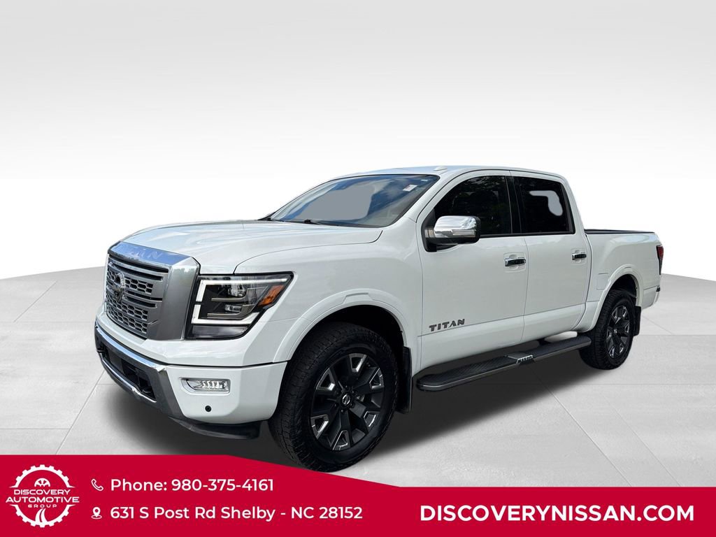 Certified 2021 Nissan Titan Platinum Reserve w/ Off Road Protection Package AWD/4WD image 1