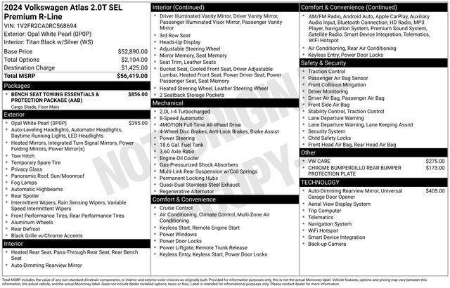 Used 2024 Volkswagen Atlas SEL Premium R-Line image 28