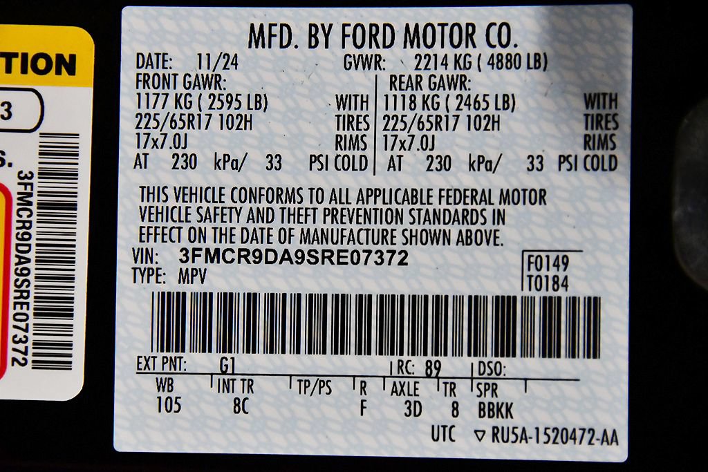 Used 2025 Ford Bronco Sport Badlands w/ Badlands Tech Package AWD/4WD image 14