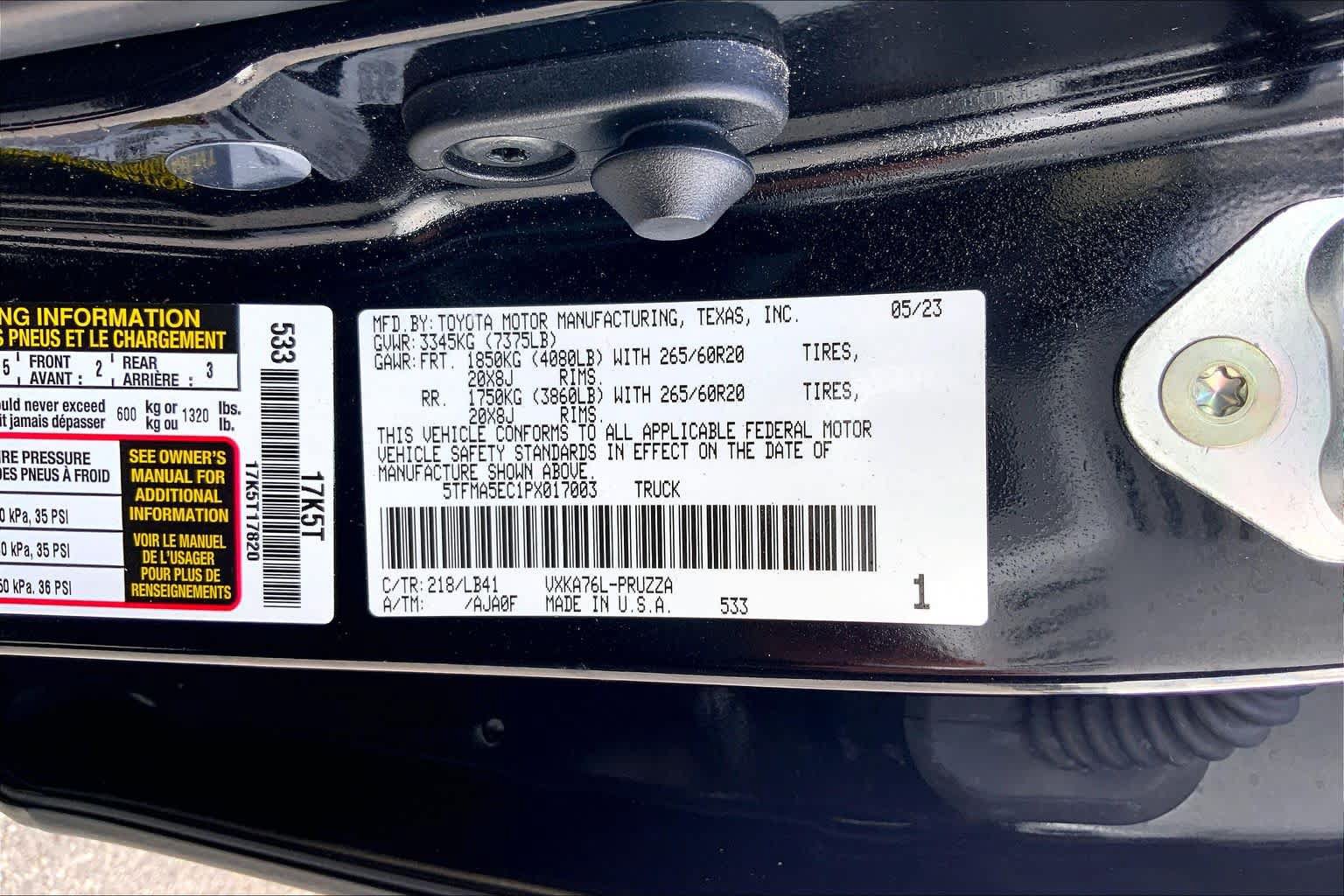 Used 2023 Toyota Tundra 1794 Edition AWD/4WD image 36