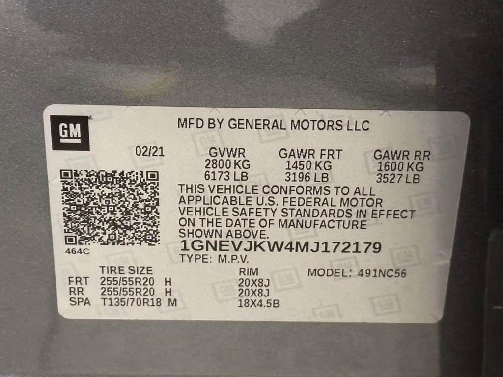Used 2021 Chevrolet Traverse RS w/ LPO, Floor Liner Package AWD/4WD image 32