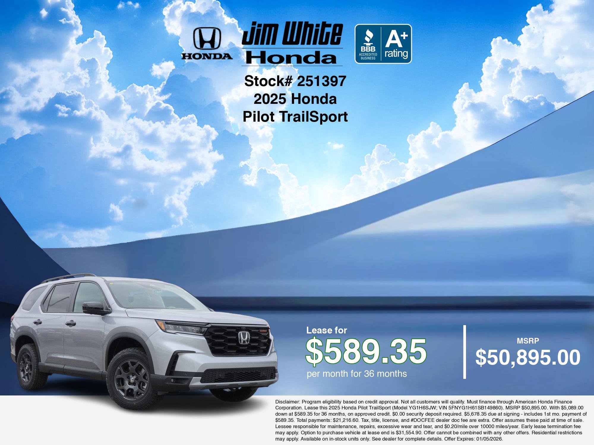 New 2025 Honda Pilot TrailSport image 3