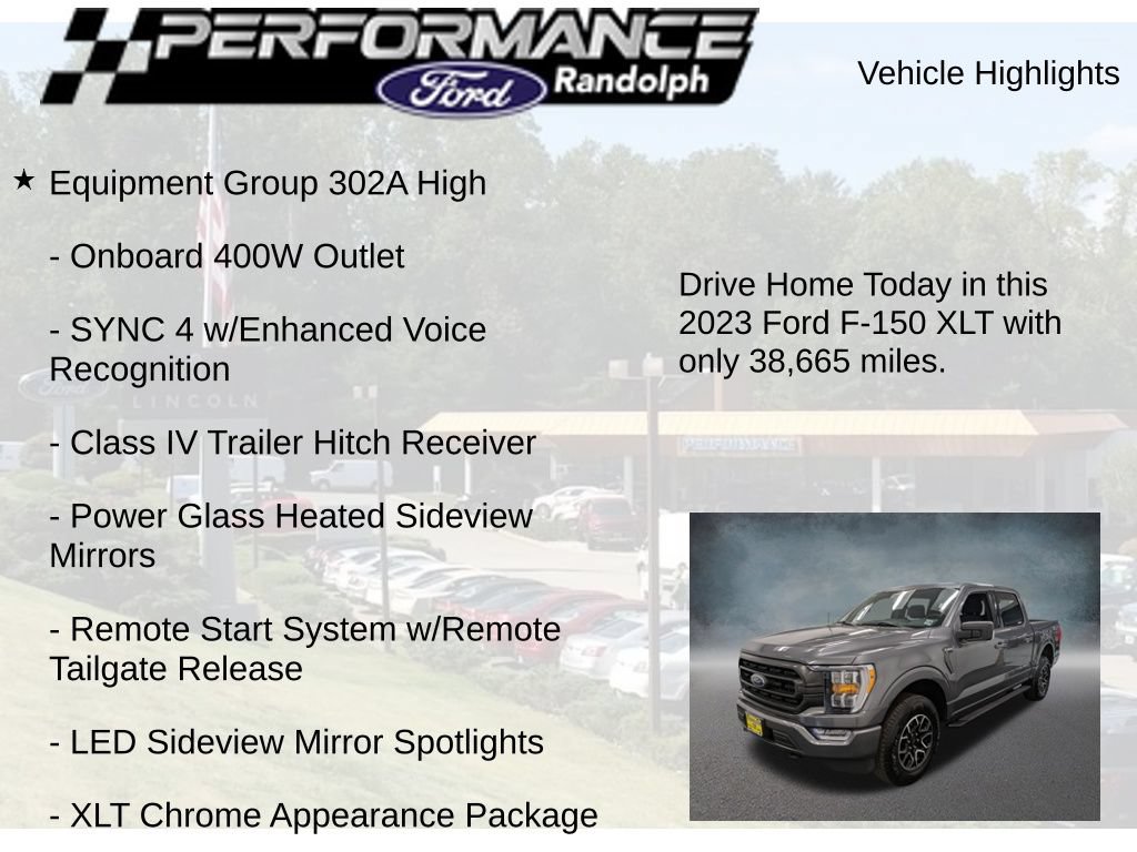 Used 2023 Ford F150 XLT w/ Equipment Group 302A High AWD/4WD image 9