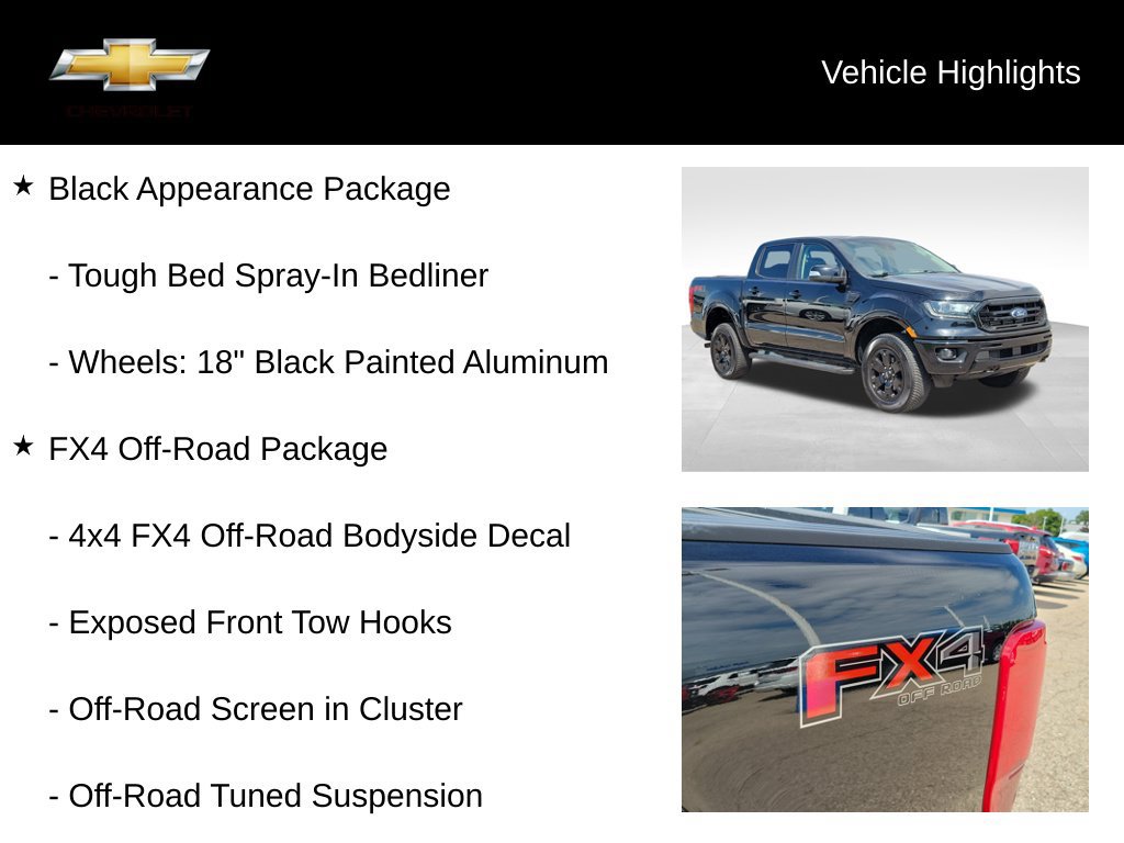 Used 2019 Ford Ranger Lariat w/ Black Appearance Package AWD/4WD image 20