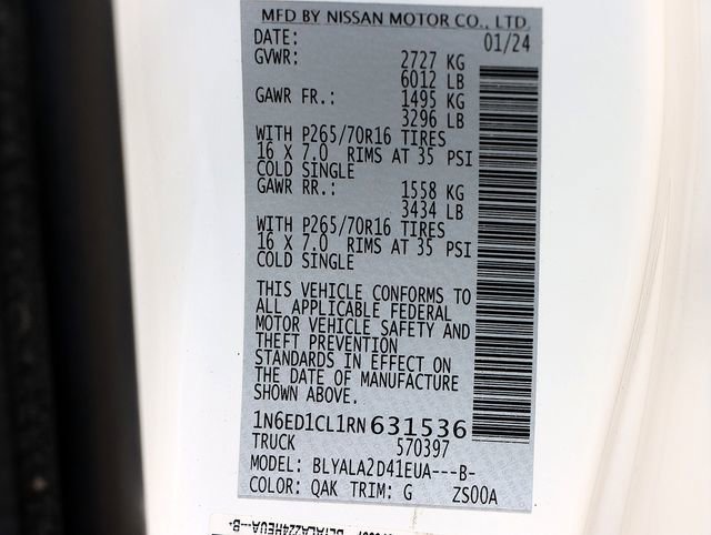 Used 2024 Nissan Frontier S w/ S Utility Package image 27