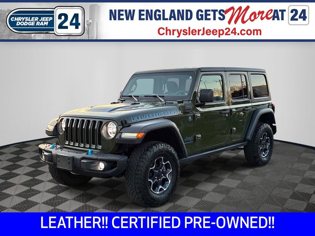 Certified 2023 Jeep Wrangler Unlimited Rubicon 4xe w/ Steel Bumper Group AWD/4WD image 1